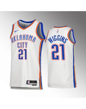 Oklahoma City Thunder Aaron Wiggins 21 2022-23 Association Edition White Jersey