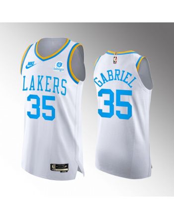 Los Angeles Lakers 35 Wenyen Gabriel White Jersey 2022-23 Classic Edition