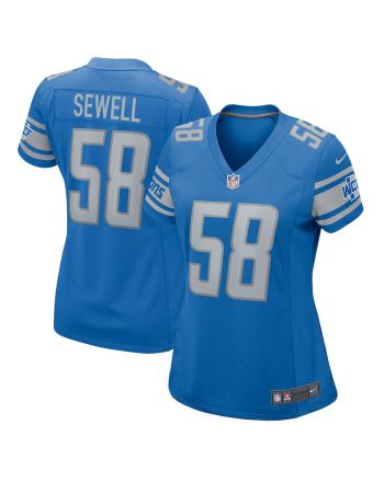 Penei Sewell 58 Detroit Lions Women Game Jersey - Blue