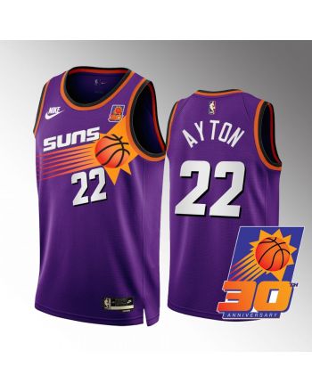 Phoenix Suns 30th Anniversary Deandre Ayton 22 Purple Jersey 2022-23 Classic Edition