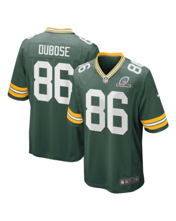 Grant DuBose 86 Green Bay Packers 2023 Playoffs Patch Game Men Jersey - Green