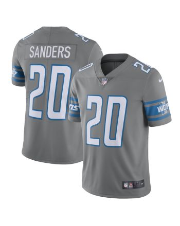 Barry Sanders 20 Detroit Lions Retired Player Vapor Limited Jersey - Silver