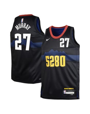 Jamal Murray 27 Denver Nuggets 2023/24 City Edition Swingman YOUTH Jersey - Black