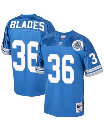 Bennie Blades 36 Detroit Lions 1993 Throwback Men Game Jersey - Blue