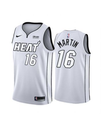 Miami Heat Caleb Martin White Hot 2022 Playoffs 16 Jersey