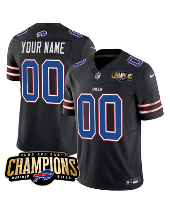 Buffalo Bills 2023 AFC East Champions Patch Game Custom Men Jersey - Black