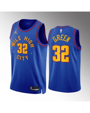 Denver Nuggets Jeff Green 32 2022-23 Statement Edition Blue Jersey Mile High City