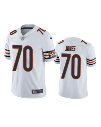 Chicago Bears Braxton Jones 70 White Vapor Limited Jersey