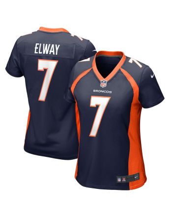 John Elway 7 Denver Broncos Women Retired Jersey - Navy