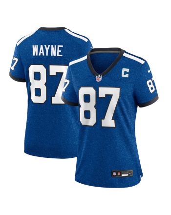 Reggie Wayne 87 Indianapolis Colts Indiana Nights Alternate Game Women Jersey - Royal