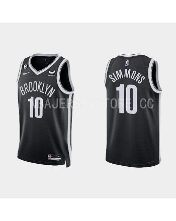 Brooklyn Nets 10 Ben Simmons 2022-23 Icon Edition Black Men Jersey