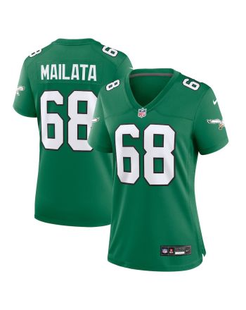 Jordan Mailata 68 Philadelphia Eagles Women Alternate Game Jersey - Kelly Green