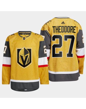 Shea Theodore 27 Vegas Golden Knights Gold Jersey 2023 Home