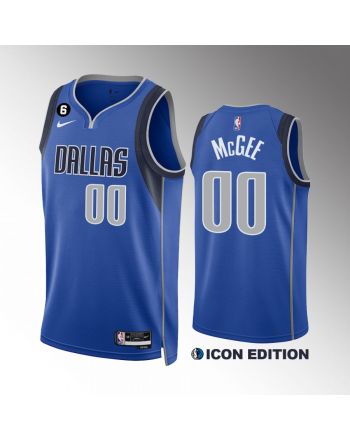 Dallas Mavericks JaVale McGee 00 Royal Icon Edition Jersey 2022-23 Swingman