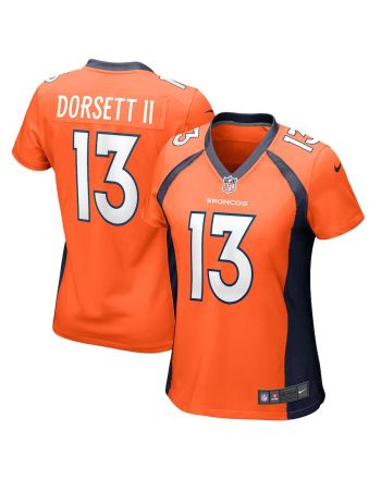 Phillip Dorsett II 13 Denver Broncos Women's Team Game Jersey - Orange