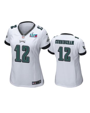 Randall Cunningham 12 Philadelphia Eagles Super Bowl LVII White Game Jersey - Women