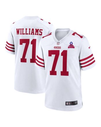 Trent Williams 71 San Francisco 49ers 2024 Pro Bowl Patch Game Men Jersey - White