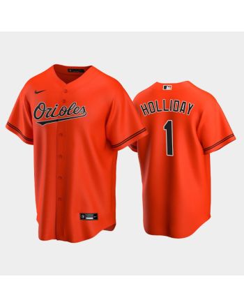 Baltimore Orioles Jackson Holliday 1 2022-23 Draft Orange Alternate Jersey