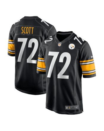 Trent Scott Pittsburgh Steelers Game Player Jersey - Black