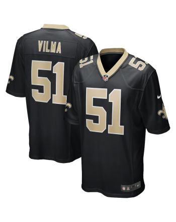 Jonathan Vilma 51 New Orleans Saints Men Game Retired Jersey - Black