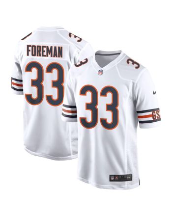 D’onta Foreman 33 Chicago Bears Men Game Jersey - White