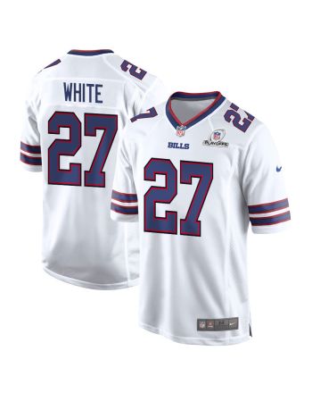 Tre'Davious White 27 Buffalo Bills 2023 Playoffs Patch Game Men Jersey - White