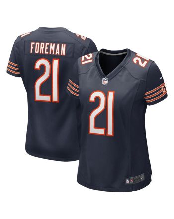 D'Onta Foreman 21 Chicago Bears Women's Game Jersey - Navy