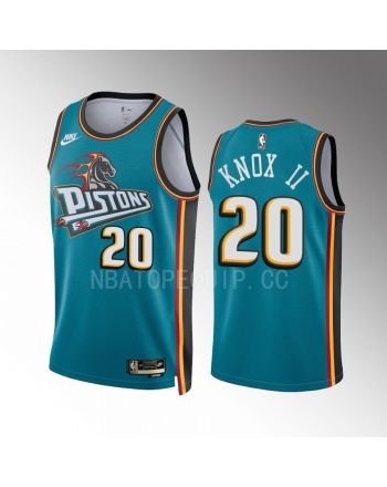 Detroit Pistons Kevin Knox 2022-23 Classic Edition Teal 20 Jersey Swingman