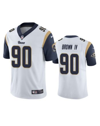 Los Angeles Rams Earnest Brown IV White Vapor Limited Jersey