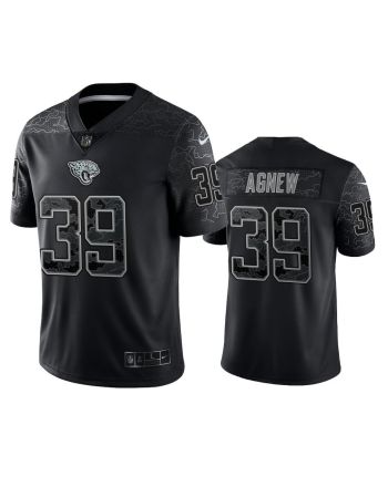 Jamal Agnew 39 Jacksonville Jaguars Black Reflective Limited Jersey - Men