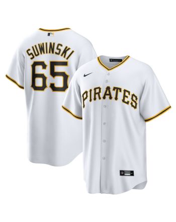 Jack Suwinski 65 Pittsburgh Pirates Home Men Jersey - White