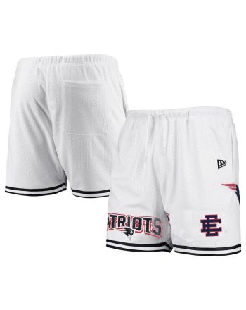 New England Patriots Team White Mesh Shorts - Men