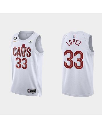 Cleveland Cavaliers Robin Lopez 33 2022-23 Association Edition White Men Jersey Swingman