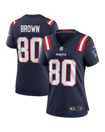 Troy Brown 80 New England Patriots Women Game Retired Jersey - Navy