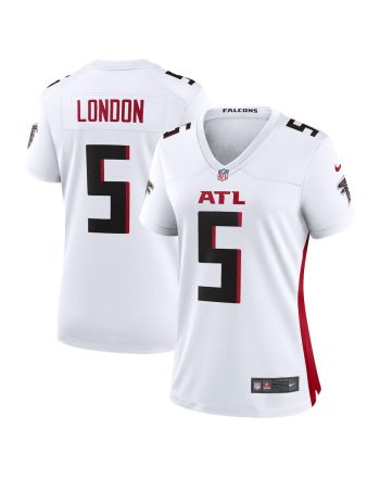 Drake London 5 Atlanta Falcons Women's Away Game Player Jersey - White