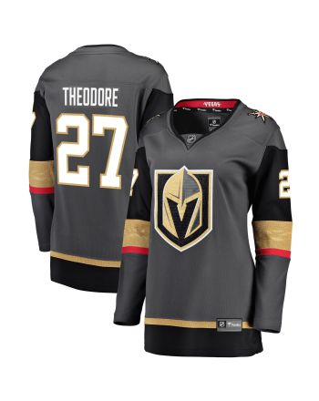 Women's Shea Theodore Black Vegas Golden Knights Breakaway Player Jersey Jersey