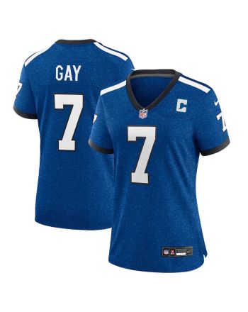 Matt Gay 7 Indianapolis Colts Indiana Nights Alternate Game Women Jersey - Royal