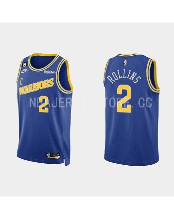 Golden State Warriors 2 Ryan Rollins 2022-23 Classic Edition Royal Men Jersey