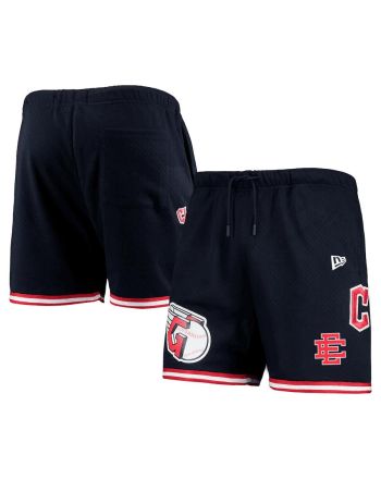 Cleveland Guardians Team Standard Logo Mesh Shorts - Navy