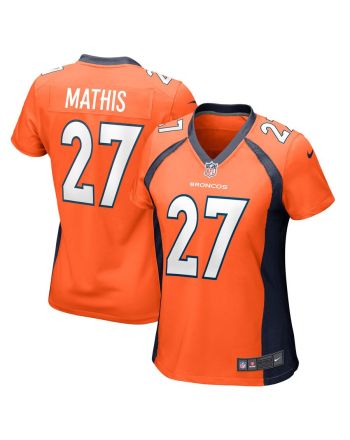 Damarri Mathis Denver Broncos Women's Game Player Jersey - Orange