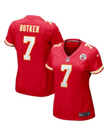 Harrison Butker 7 Kansas City Chiefs Game Women Jersey - Red