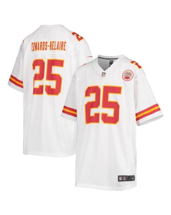 Clyde Edwards-Helaire Kansas City Chiefs Youth Game Jersey - White