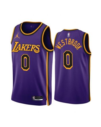 Russell Westbrook 0 2022-23 Los Angeles Lakers Purple Statement Edition Jersey