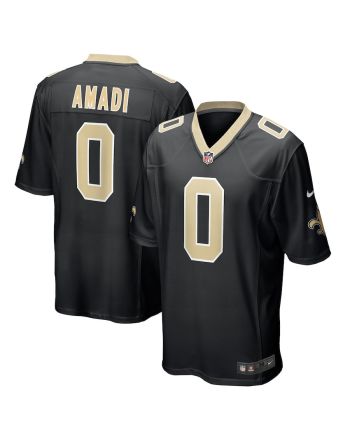 Ugo Amadi 0 New Orleans Saints Men's Game Jersey - Black