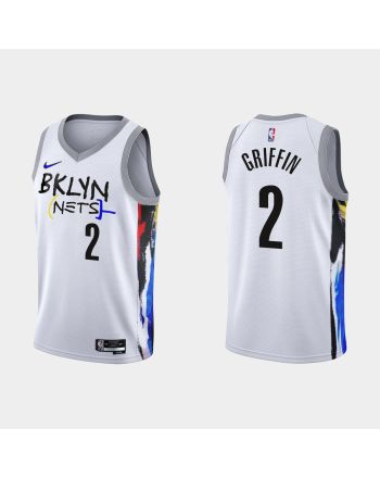 2022-23 Brooklyn Nets Blake Griffin 2 City Edition White Swingman Men Jersey