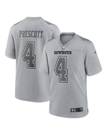 Dak Prescott 4 Dallas Cowboys Men Atmosphere Fashion Game Jersey - Gray