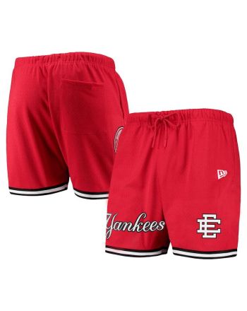 New York Yankees Team Standard Men Mesh Shorts - Red