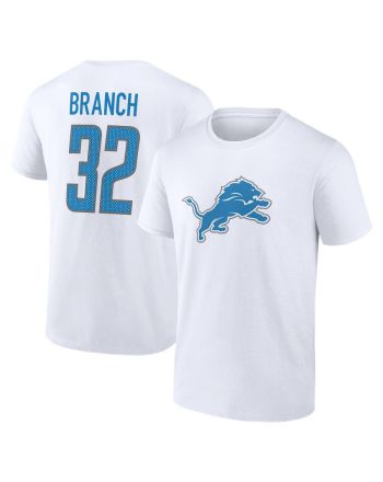 Brian Branch 32 Detroit Lions Unisex T-Shirt - White