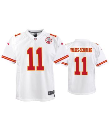 Marquez Valdes-Scantling 11 Kansas City Chiefs Youth Game Jersey - White Jersey