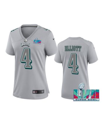 Jake Elliott 4 Philadelphia Eagles Super Bowl LVII Game Jersey - Women Gray